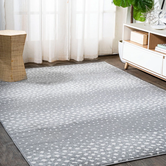 Antelope Modern Animal Gray/Cream 8 ft. x 10 ft. Area Rug