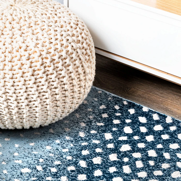 Antelope Modern Animal Blue/Cream 3 ft. x 5 ft. Area Rug