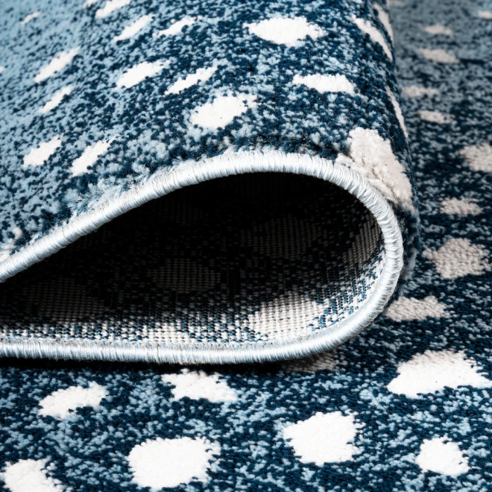 Antelope Modern Animal Blue/Cream 3 ft. x 5 ft. Area Rug