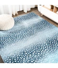 Antelope Modern Animal Blue/Cream 8 ft. x 10 ft. Area Rug