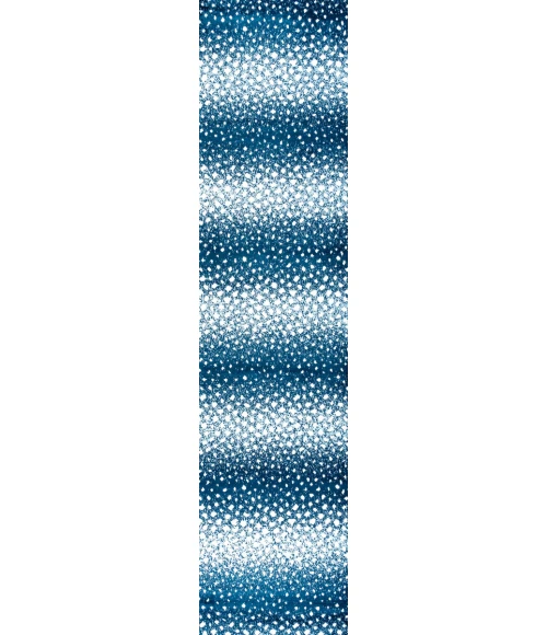 Antelope Modern Animal Navy/Cream 2 ft. x 10 ft. Runner Rug