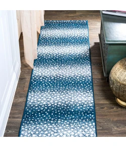 Jonathany Safari SAF100E Navy/Cream Area Rug 2 ft. X 8 ft. Runner