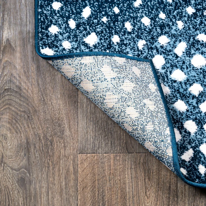 Antelope Modern Animal Navy/Cream 2 ft. x 10 ft. Runner Rug