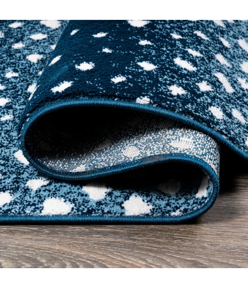 Antelope Modern Animal Navy/Cream 2 ft. x 10 ft. Runner Rug