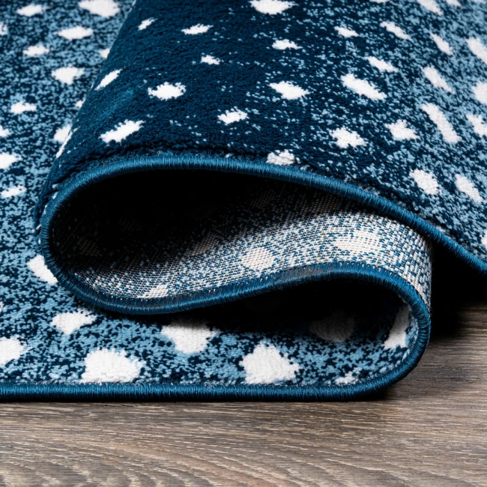Antelope Modern Animal Navy/Cream 2 ft. x 10 ft. Runner Rug