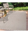 Rabat High-Low Pile Mini-Diamond Trellis Beige 8 ft. x 10 ft. Indoor/Outdoor Area Rug