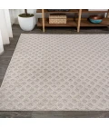 Rabat High-Low Pile Mini-Diamond Trellis Beige 8 ft. x 10 ft. Indoor/Outdoor Area Rug