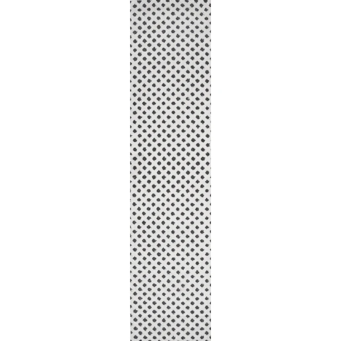 Rabat High-Low Pile Mini-Diamond Trellis White/Black 2 ft. x 8 ft. Indoor/Outdoor Runner Rug