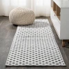 Jonathany South Beach SBH101B White/Black Area Rug 2 ft. X 8 ft. Runner