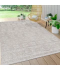 Citta High-Low Pile Mediterranean Tile Beige 8 ft. x 10 ft. Indoor/Outdoor Area Rug