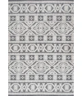 Citta High-Low Pile Mediterranean Tile White/Black 8 ft. x 10 ft. Indoor/Outdoor Area Rug
