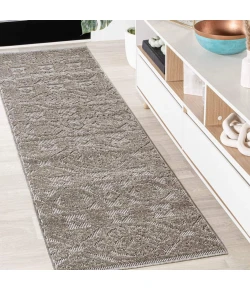 Jonathany South Beach SBH102C Dark Gray/Ivory Area Rug 2 ft. X 8 ft. Runner