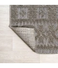 Citta High-Low Pile Mediterranean Tile Dark Gray/Ivory 2 ft. x 8 ft. Indoor/Outdoor Runner Rug
