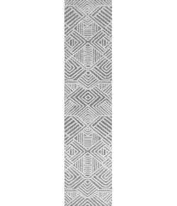 Jonathany South Beach SBH103A White/Black Area Rug 2 ft. X 8 ft. Runner