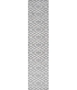 Jonathany South Beach SBH105B Black/Ivory Area Rug 2 ft. X 8 ft. Runner