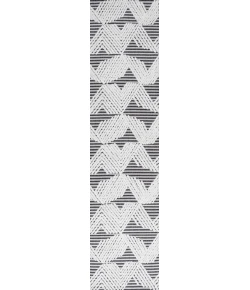 Jonathany South Beach SBH106A Black/Ivory Area Rug 2 ft. X 8 ft. Runner