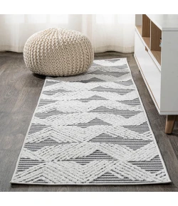 Jonathany South Beach SBH106A Black/Ivory Area Rug 2 ft. X 8 ft. Runner