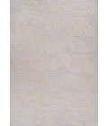 Jazz High-Low Pile Art Deco Geometric Beige 8 ft. x 10 ft. Indoor/Outdoor Area Rug