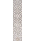 Sumak High-Low Pile Neutral Diamond Kilim Beige/Gray 2 ft. x 8 ft. Indoor/Outdoor Runner Rug