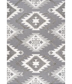 Jonathany South Beach SBH107B Gray/White/Black Area Rug 7 ft. 9 in. X 10 ft. Rectangle