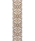 Sumak High-Low Pile Neutral Diamond Kilim Brown/Ivory 2 ft. x 8 ft. Indoor/Outdoor Runner Rug
