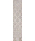 Duwun High-Low Pile Ogee Trellis Tone-on-Tone Beige/Gray 2 ft. x 10 ft. Indoor/Outdoor Runner Rug