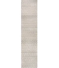 Ormond High-Low Modern Trellis Geometric Cream/Gray 2 ft. x 8 ft. Indoor/Outdoor Runner Rug