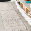 Jonathany South Beach SBH109A Cream/Gray Area Rug 2 ft. X 8 ft. Runner