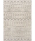 Ormond High-Low Modern Trellis Geometric Cream/Gray 4 ft. x 6 ft. Indoor/Outdoor Area Rug
