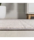 Ormond High-Low Modern Trellis Geometric Cream/Gray 2 ft. x 8 ft. Indoor/Outdoor Runner Rug
