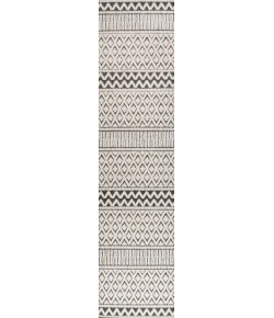 Jonathany South Beach SBH109B Cream/Black Area Rug 2 ft. X 8 ft. Runner