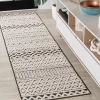 Jonathany South Beach SBH109B Cream/Black Area Rug 2 ft. X 8 ft. Runner