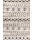 Ormond High-Low Modern Trellis Geometric Cream/Black 4 ft. x 6 ft. Indoor/Outdoor Area Rug