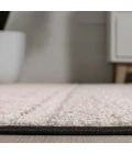 Ormond High-Low Modern Trellis Geometric Cream/Black 2 ft. x 8 ft. Indoor/Outdoor Runner Rug
