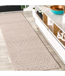 Jonathany South Beach SBH109C Beige/Gray Area Rug 2 ft. X 8 ft. Runner