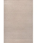 Ormond High-Low Modern Trellis Geometric Beige/Gray 5 ft. x 8 ft. Indoor/Outdoor Area Rug
