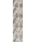 Duenas High-Low Shabby Damask Cream/Beige/Dark Gray 2 ft. x 8 ft. Indoor/Outdoor Runner Rug