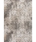 Duenas High-Low Shabby Damask Cream/Beige/Dark Gray 3 ft. x 5 ft. Indoor/Outdoor Area Rug