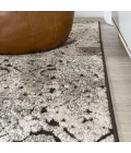 Duenas High-Low Shabby Damask Cream/Beige/Dark Gray 2 ft. x 8 ft. Indoor/Outdoor Runner Rug