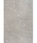 Skagen Minimalist Curve Geometric Gray/Ivory 5 ft. x 8 ft. Area Rug