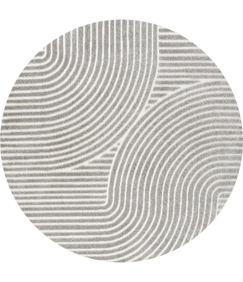 Jonathan Y SCANDINAVIAN Gray SCN100A 5ft.3in. Round Rug