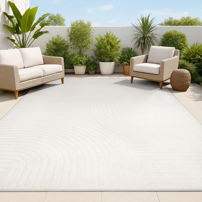 Jonathan Y SCANDINAVIAN Ivory SCN100B 6ft. X 9ft. Rect. Rug