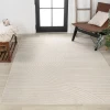 Jonathany Scandinavian SCN100B Ivory/Cream Area Rug 5 ft. 3 in. X 7 ft. 7 in. Rectangle