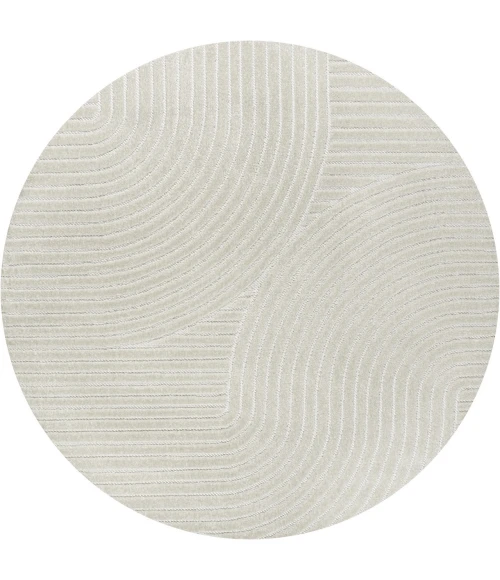 Jonathan Y SCANDINAVIAN Ivory SCN100B 5ft.3in. Round Rug