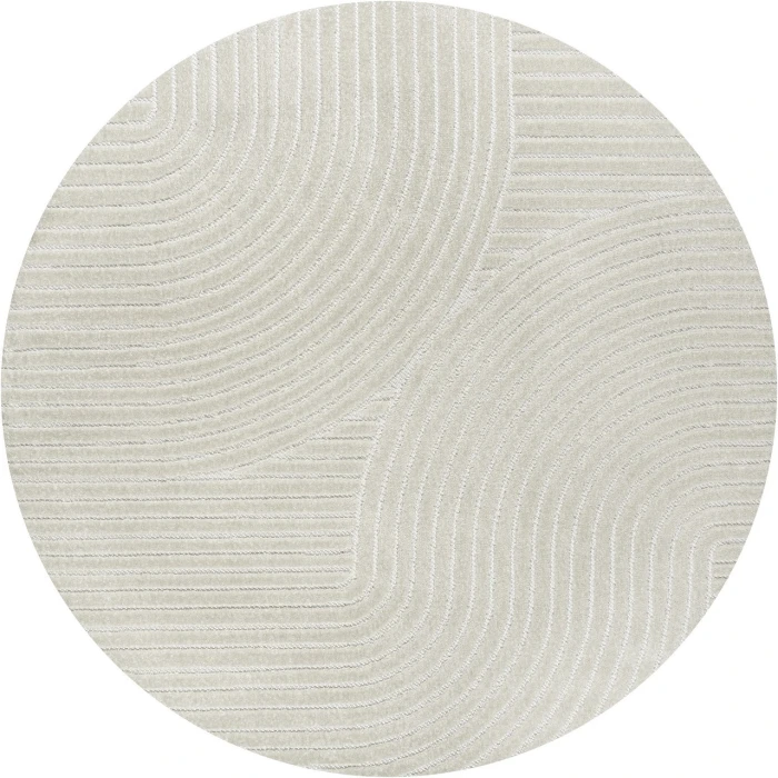 Jonathan Y SCANDINAVIAN Ivory SCN100B 7ft.-9in. Round Rug