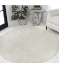 Jonathan Y SCANDINAVIAN Ivory SCN100B 5ft.3in. Round Rug