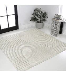 Jonathan Y SCANDINAVIAN Ivory SCN100B 7ft.-9in. Square Rug