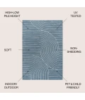 Jonathan Y SCANDINAVIAN Blue SCN100C 5ft.3in. X 7ft.7in. Rect. Rug