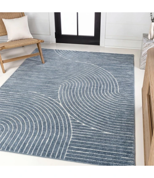 Jonathan Y SCANDINAVIAN Blue SCN100C 5ft.3in. X 7ft.7in. Rect. Rug
