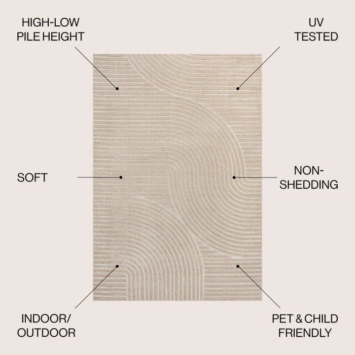 Jonathan Y SCANDINAVIAN Beige SCN100D 2ft.-11in. X 5ft. Rect. Rug